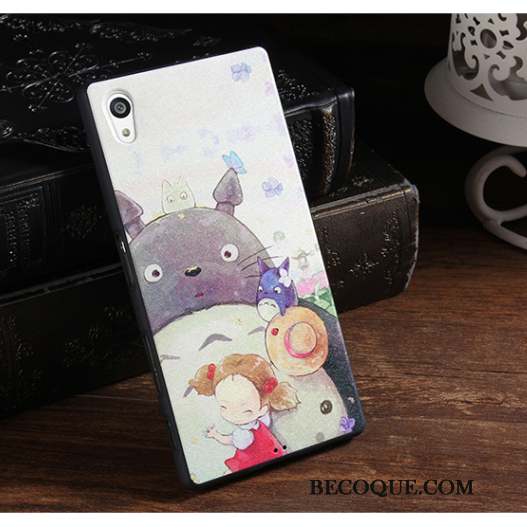 Sony Xperia Z5 Bleu Dessin Animé Coque Tendance Fluide Doux Protection