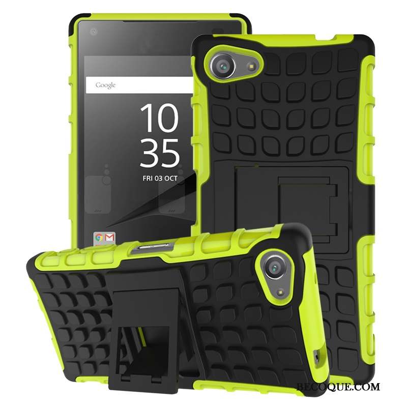 Sony Xperia Z5 Compact Coque De Téléphone Support Vert Fluide Doux Incassable Tout Compris