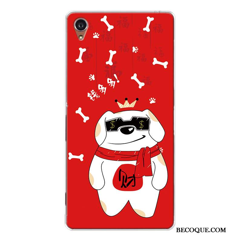 Sony Xperia Z5 Coque De Fête Silicone Rouge Chiens Tout Compris Fluide Doux