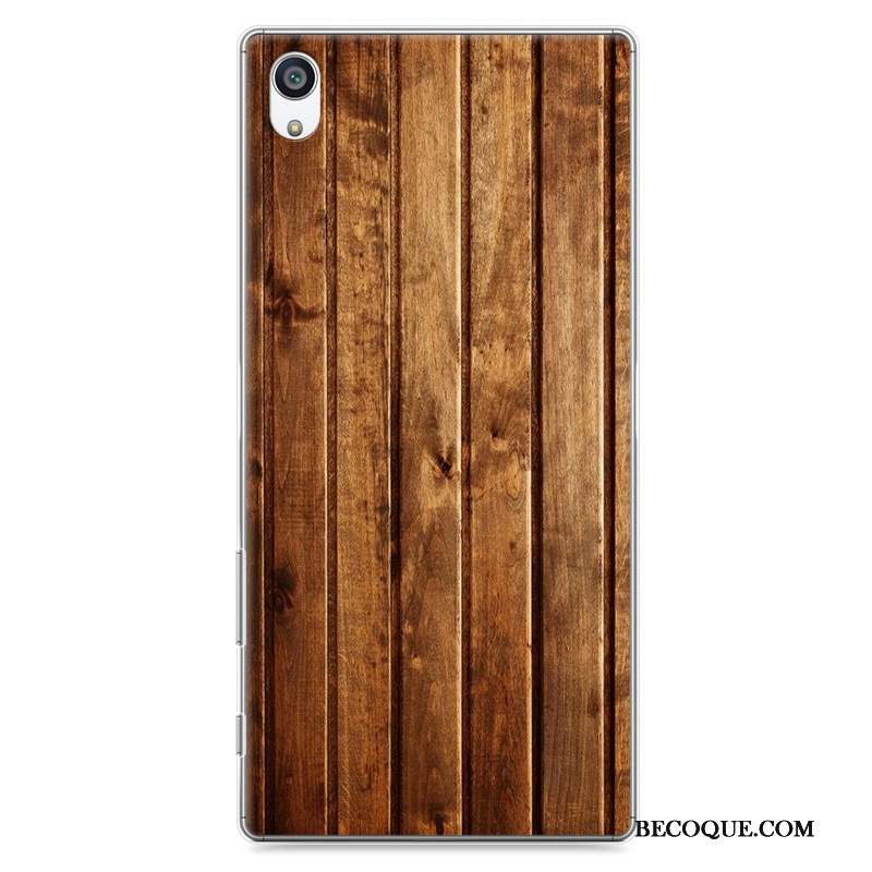 Sony Xperia Z5 Difficile Coque De Téléphone Protection Créatif Grain De Bois Étui