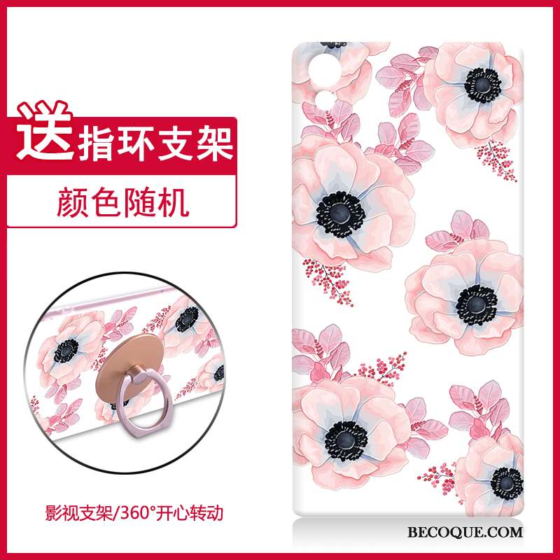 Sony Xperia Z5 Fluide Doux Difficile Rose Étui Coque Silicone