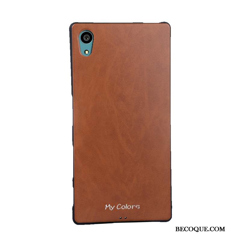 Sony Xperia Z5 Similicuir Fluide Doux Étui Business Coque De Téléphone Or Rose