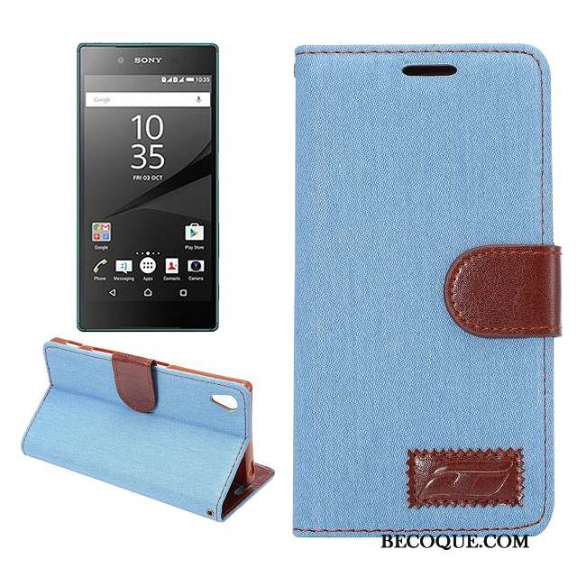 Sony Xperia Z5 Tissu Téléphone Portable Fluide Doux Étui En Cuir Coque De Téléphone Modèle Fleurie