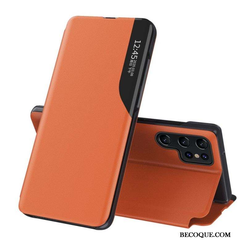 View Cover Samsung Galaxy S23 Ultra 5G Simili Cuir