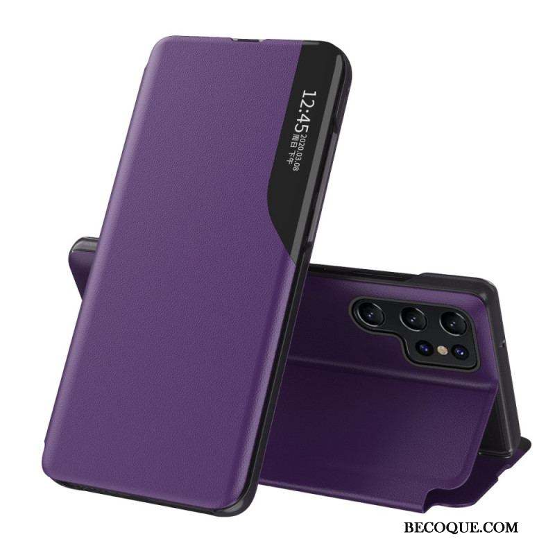 View Cover Samsung Galaxy S23 Ultra 5G Simili Cuir