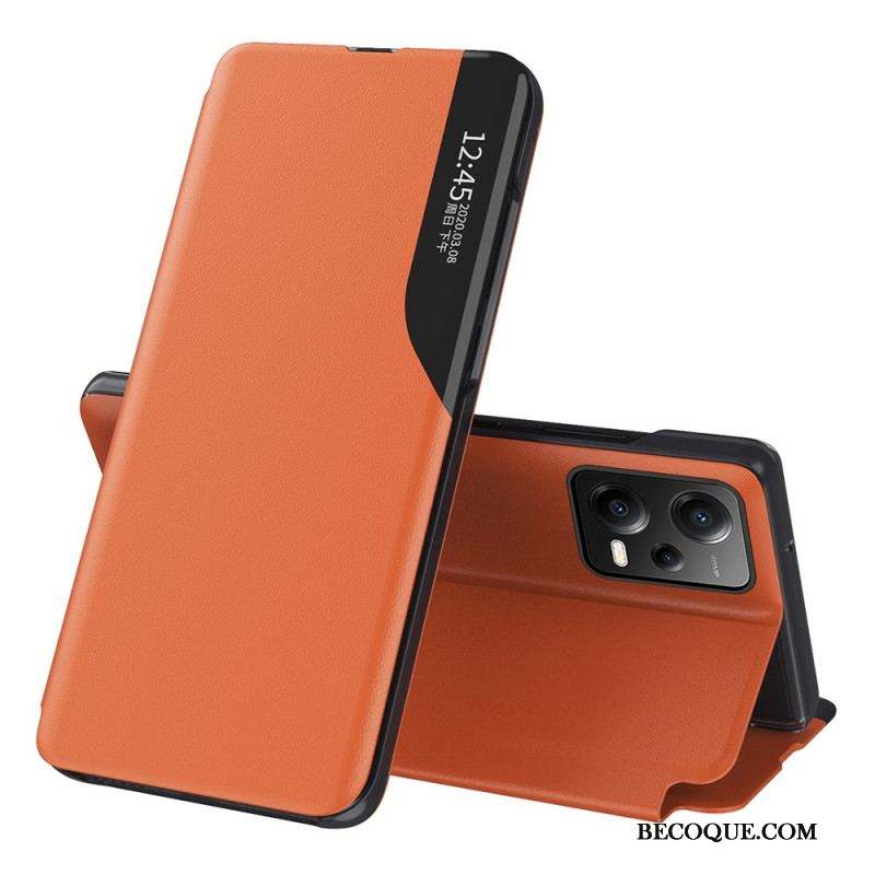 View Cover Xiaomi Redmi Note 12/Poco X5 5G Simili Cuir