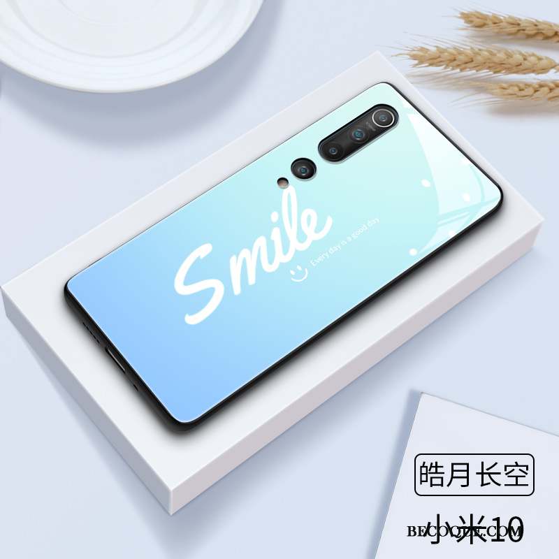 Xiaomi Mi 10 Charmant Fluide Doux Amoureux Silicone Coque De Téléphone Chat