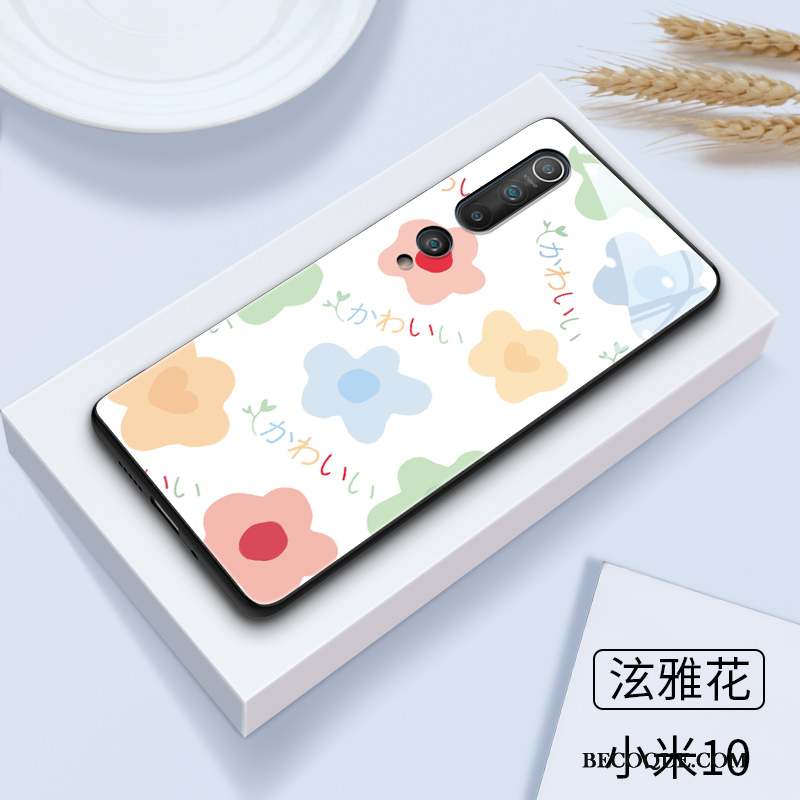 Xiaomi Mi 10 Charmant Fluide Doux Amoureux Silicone Coque De Téléphone Chat