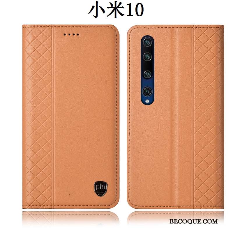 Xiaomi Mi 10 Coque Incassable Étui En Cuir Rouge Housse Protection Tout Compris