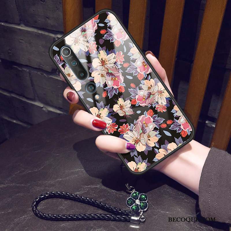 Xiaomi Mi 10 Coque Petit Amoureux Tout Compris Art Verre Fluide Doux