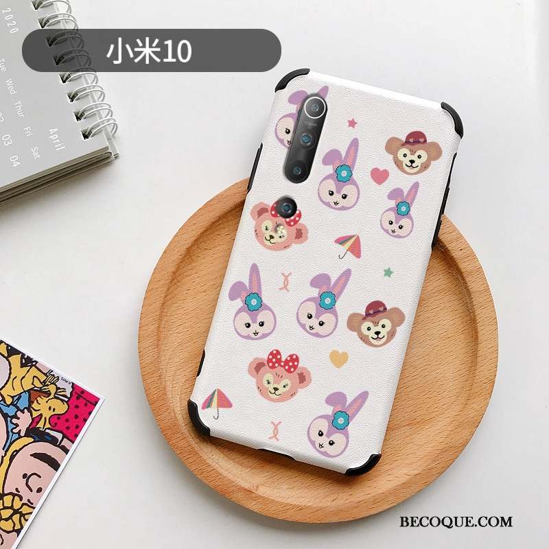 Xiaomi Mi 10 Coque Protection Créatif Gaufrage Mode Mignonne Petit