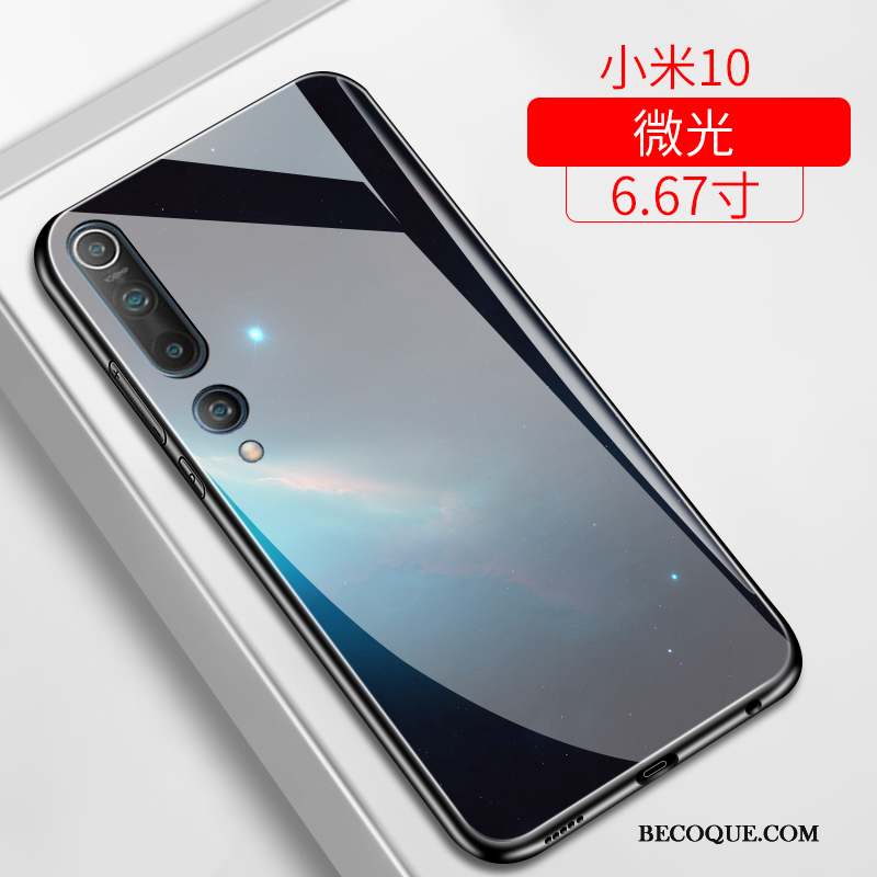 Xiaomi Mi 10 Fluide Doux Net Rouge Ciel Étoilé Petit Coque De Téléphone Silicone