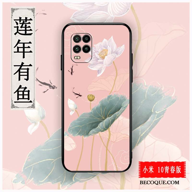 Xiaomi Mi 10 Lite Coque Fluide Doux Nouveau Protection Petit Personnalisé Personnalité