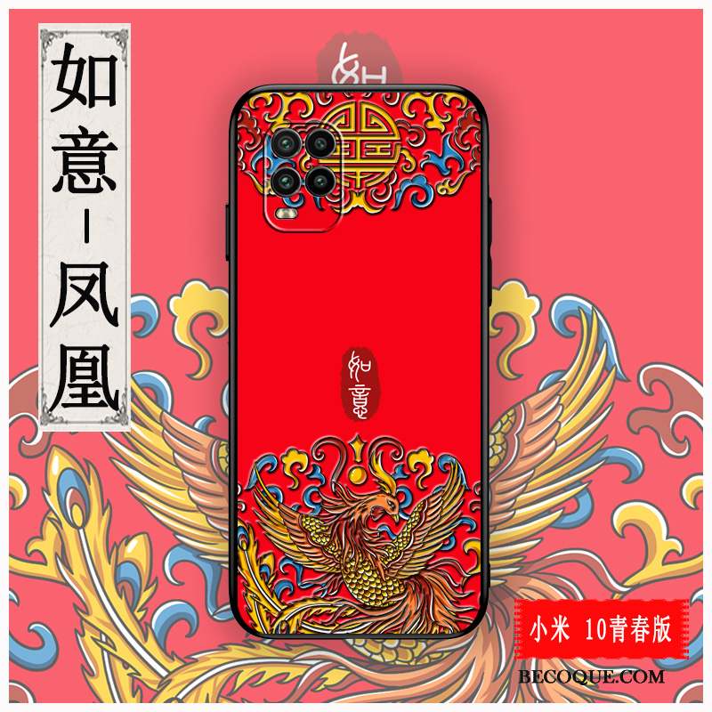 Xiaomi Mi 10 Lite Coque Fluide Doux Nouveau Protection Petit Personnalisé Personnalité