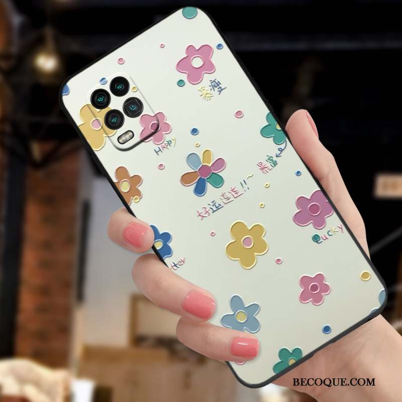 Xiaomi Mi 10 Lite Créatif Mode Gaufrage Vent Jeunesse Coque De Téléphone