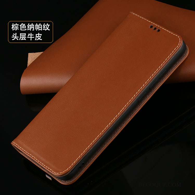 Xiaomi Mi 10 Pro Coque De Téléphone Petit Housse Cuir Véritable Incassable Protection