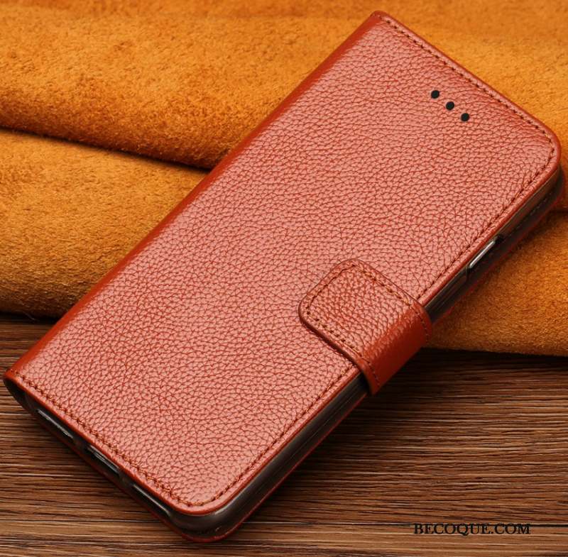 Xiaomi Mi 10 Pro Coque Petit Cuir Véritable Or Ornements Suspendus Téléphone Portable Housse