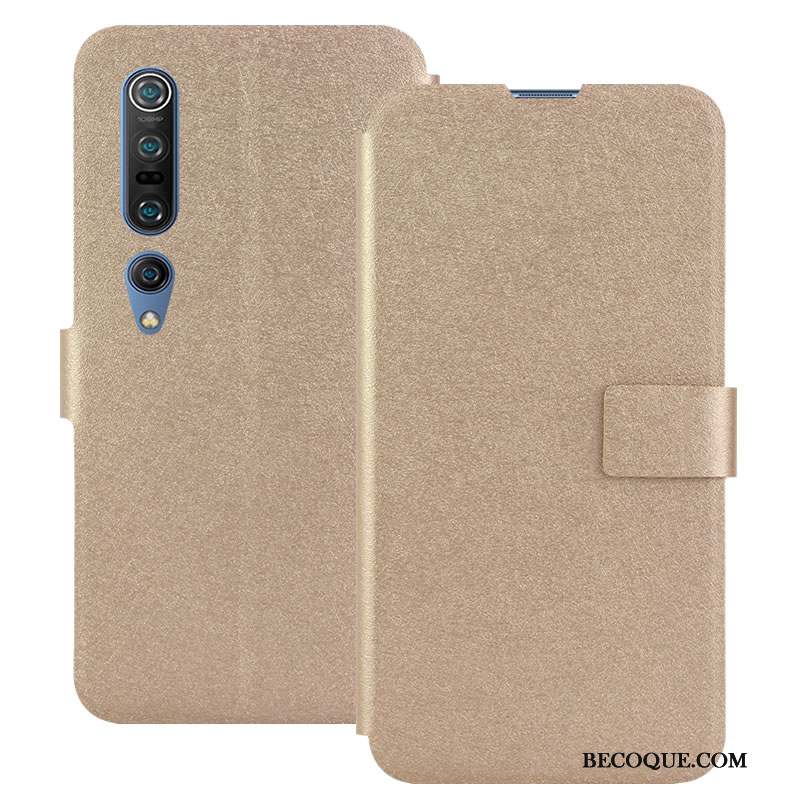 Xiaomi Mi 10 Pro Coque Protection Boucle Carte Petit Bleu Housse