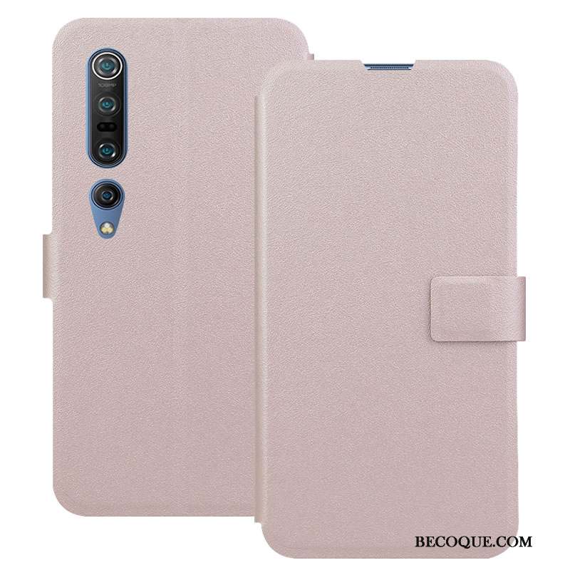 Xiaomi Mi 10 Pro Coque Protection Boucle Carte Petit Bleu Housse