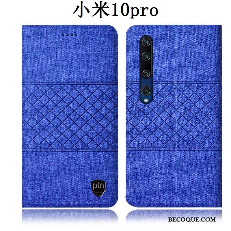 Xiaomi Mi 10 Pro Coque Rose Tout Compris Housse Incassable Protection Lin
