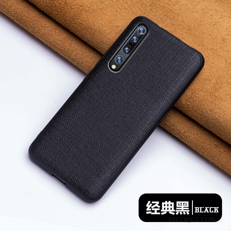 Xiaomi Mi 10 Pro Cuir Véritable Coque Mode Petit Incassable Business