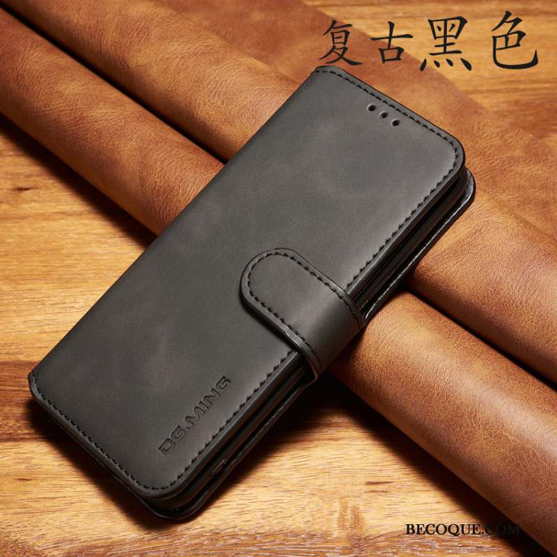 Xiaomi Mi 10 Pro Housse Business Vintage Étui En Cuir Coque De Téléphone Tout Compris