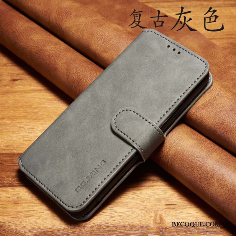 Xiaomi Mi 10 Pro Housse Business Vintage Étui En Cuir Coque De Téléphone Tout Compris