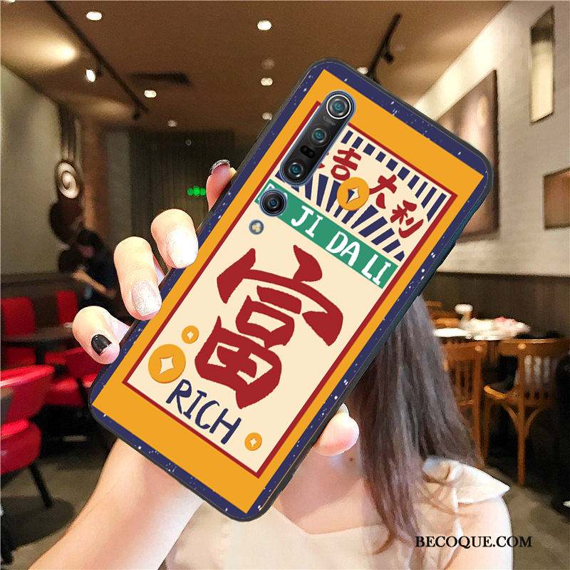 Xiaomi Mi 10 Pro Mince Coque De Téléphone Mode Délavé En Daim Silicone Net Rouge