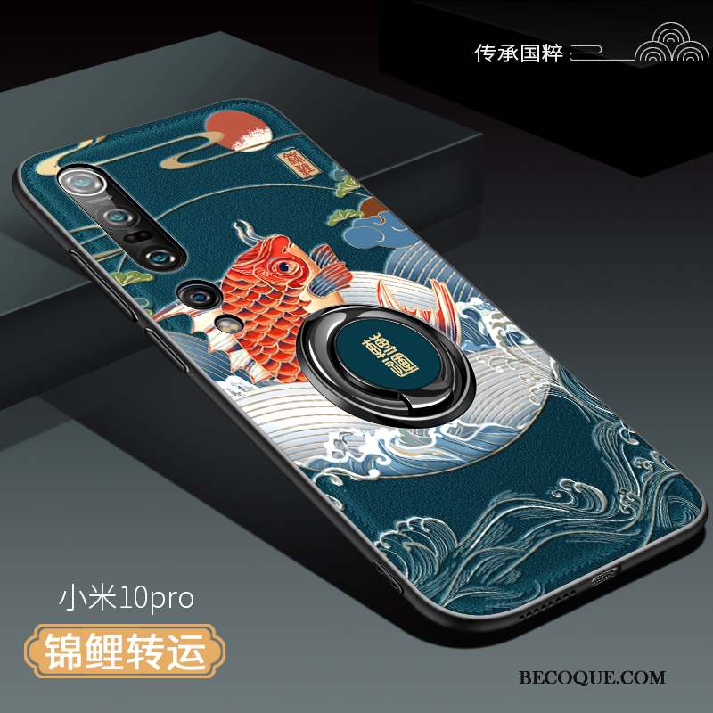 Xiaomi Mi 10 Pro Tout Compris Petit Silicone Style Chinois Coque De Téléphone Créatif