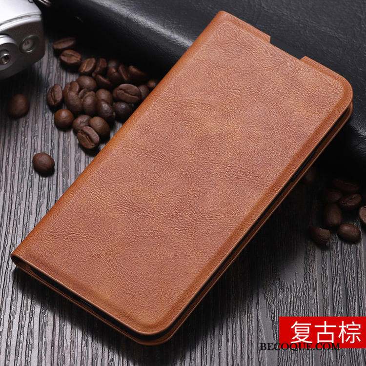 Xiaomi Mi 10 Pro Étui En Cuir Simple Coque De Téléphone Clamshell Bleu Incassable