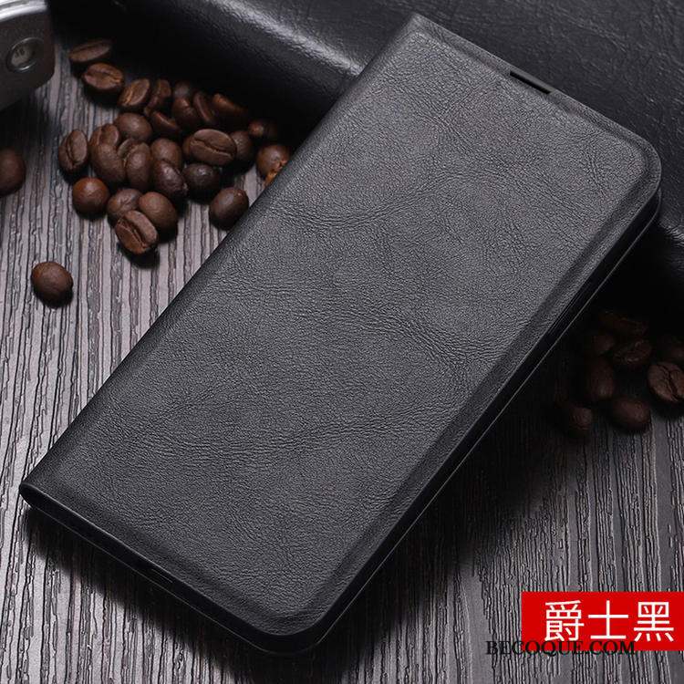 Xiaomi Mi 10 Pro Étui En Cuir Simple Coque De Téléphone Clamshell Bleu Incassable