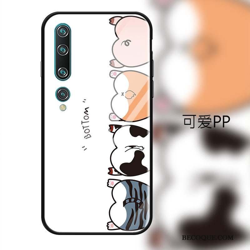 Xiaomi Mi 10 Protection Coque De Téléphone Ours Mode Verre Jeunesse