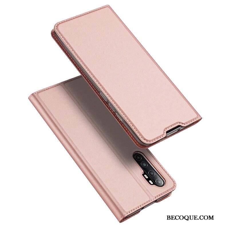 Xiaomi Mi Note 10 Lite Business Rose Étui En Cuir Petit Coque De Téléphone