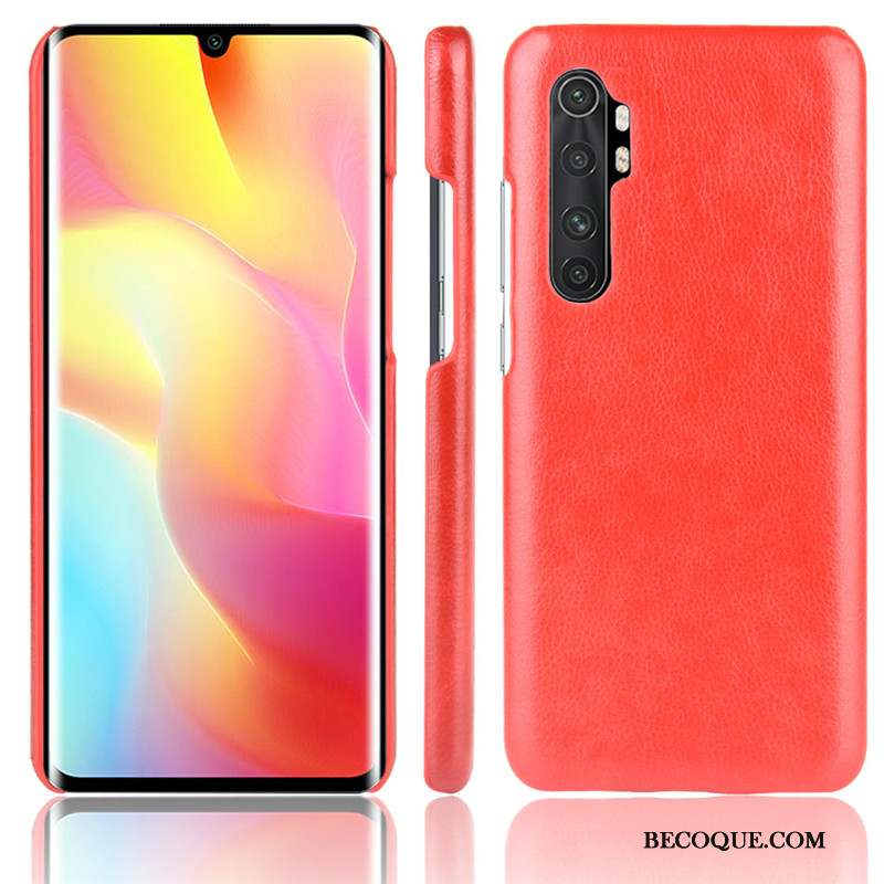 Xiaomi Mi Note 10 Lite Coque Bleu Jeunesse Litchi Protection Modèle Fleurie Petit