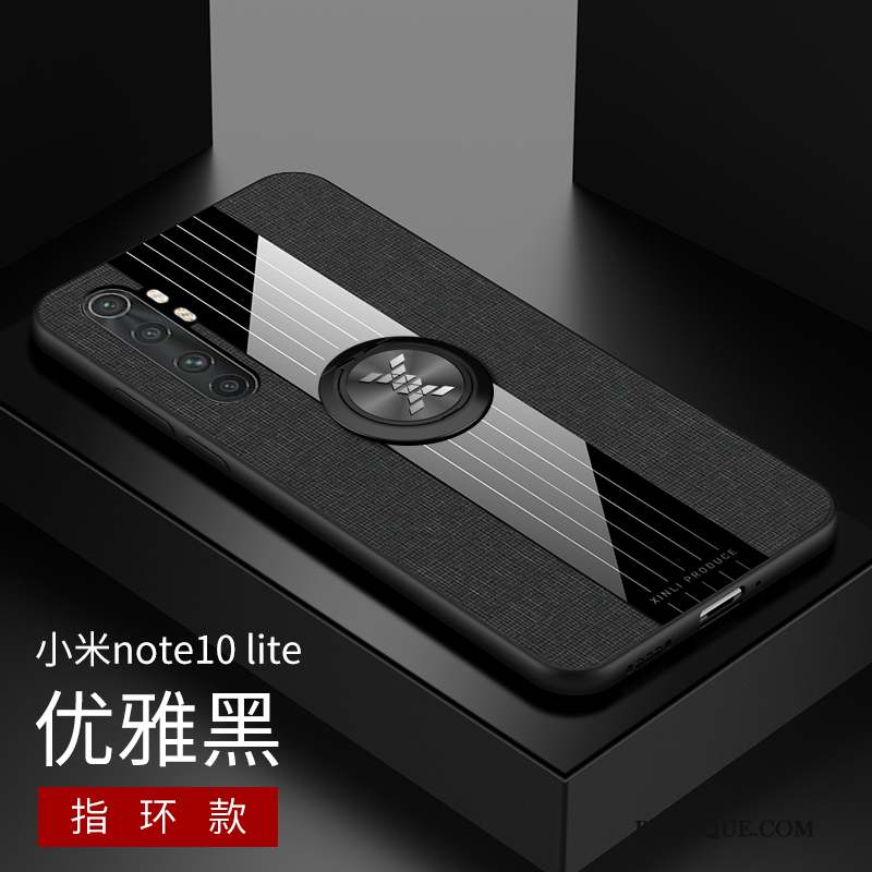 Xiaomi Mi Note 10 Lite Coque Pu Difficile Incassable Mode Téléphone Portable Simple