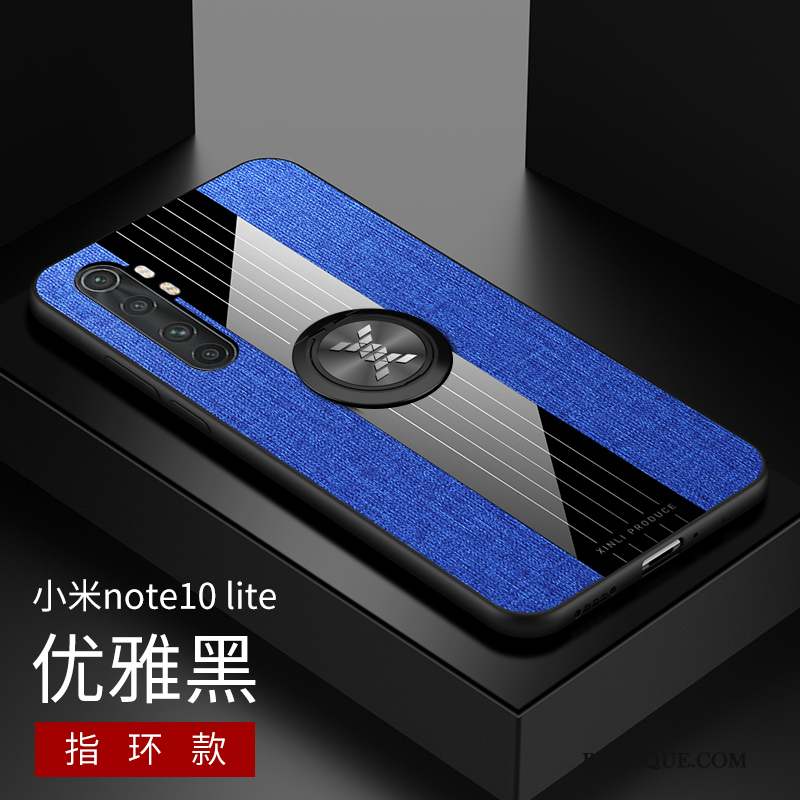 Xiaomi Mi Note 10 Lite Coque Pu Difficile Incassable Mode Téléphone Portable Simple