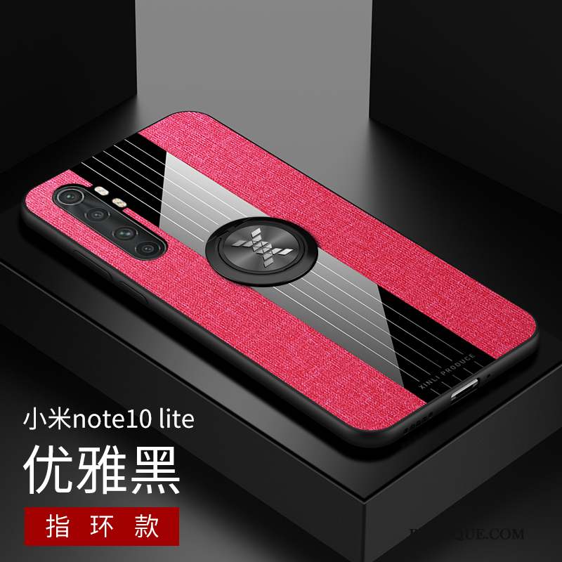 Xiaomi Mi Note 10 Lite Coque Pu Difficile Incassable Mode Téléphone Portable Simple