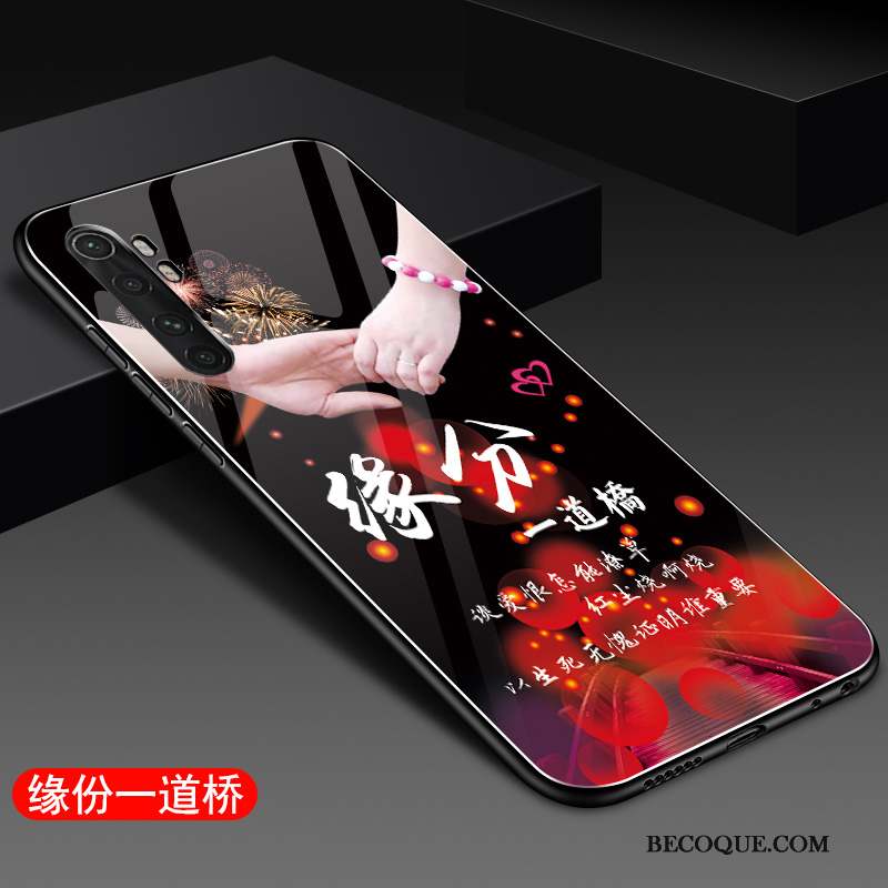 Xiaomi Mi Note 10 Lite Coque Tout Compris Fluide Doux Petit Étui Difficile Verre