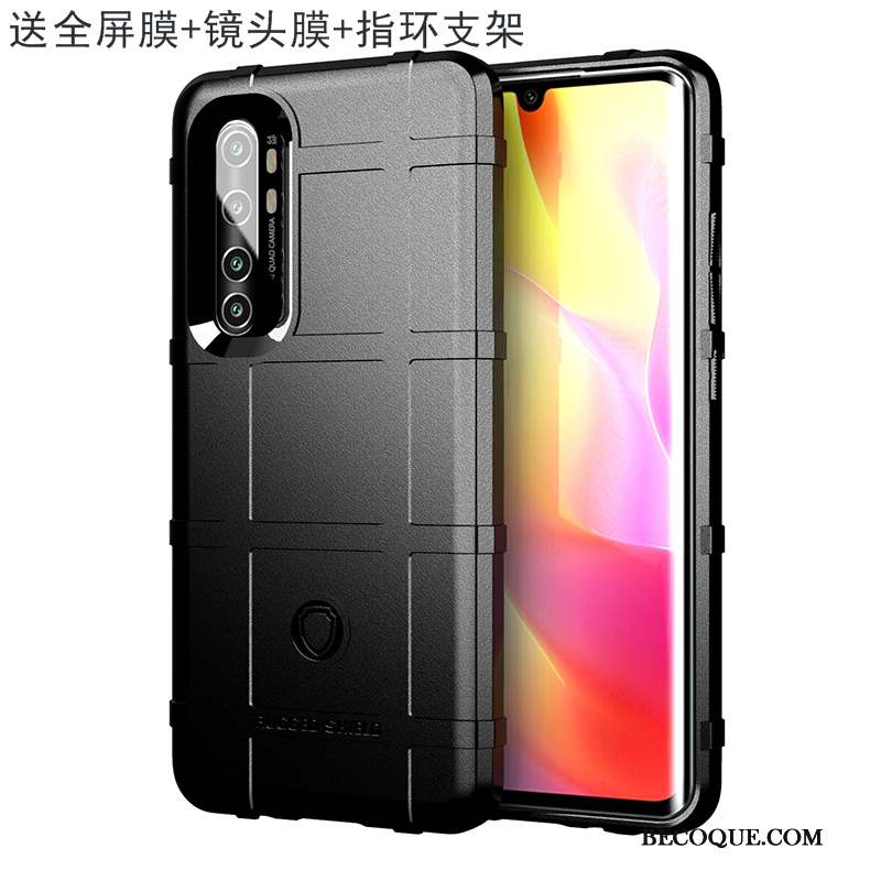 Xiaomi Mi Note 10 Lite Coque Trois Défenses Marque De Tendance Fluide Doux À Bord Étui Nouveau