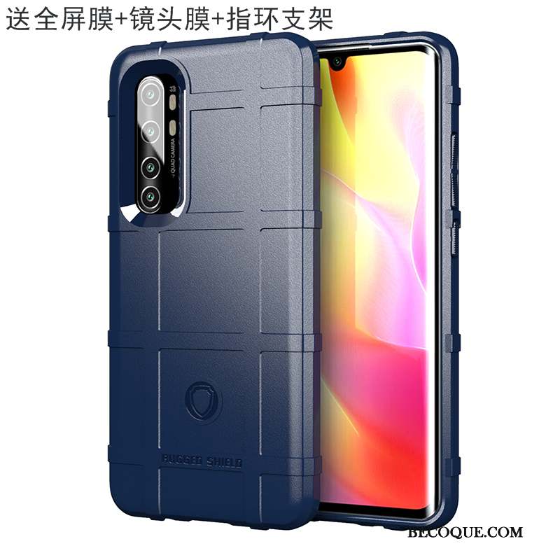 Xiaomi Mi Note 10 Lite Coque Trois Défenses Marque De Tendance Fluide Doux À Bord Étui Nouveau