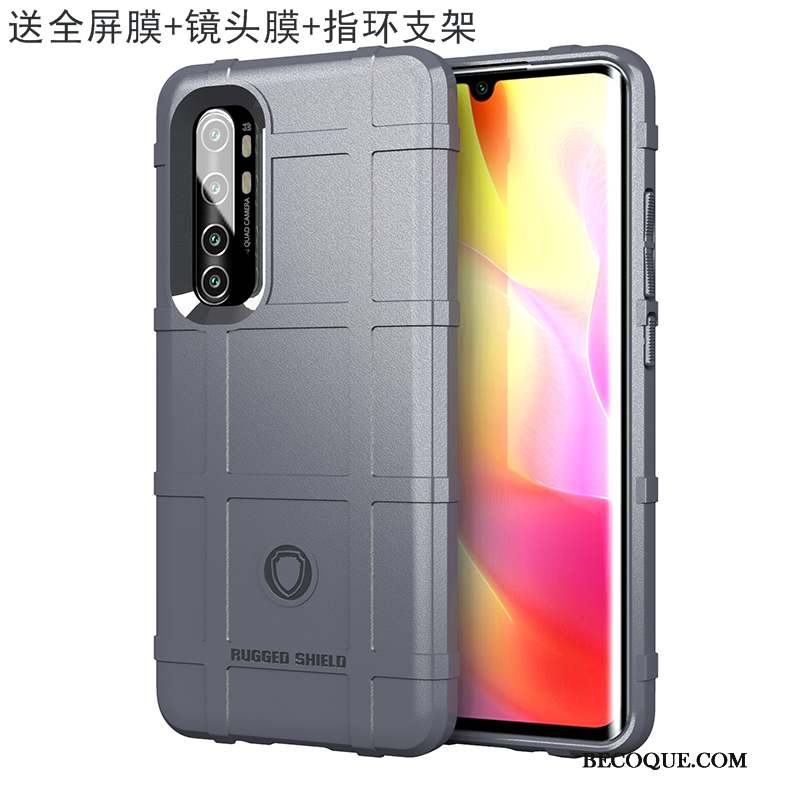 Xiaomi Mi Note 10 Lite Coque Trois Défenses Marque De Tendance Fluide Doux À Bord Étui Nouveau