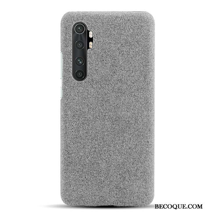 Xiaomi Mi Note 10 Lite Sac Personnalité Gris Cuir Coque De Téléphone Jeunesse