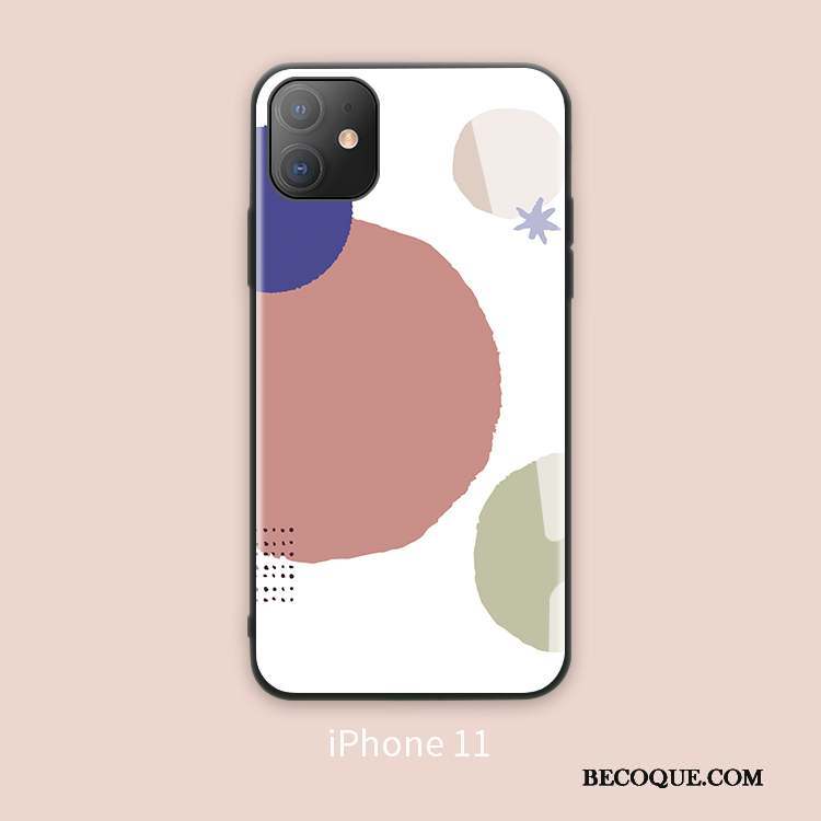 iPhone 11 Coque Créatif Tout Compris Marque De Tendance Très Mince Incassable Bleu