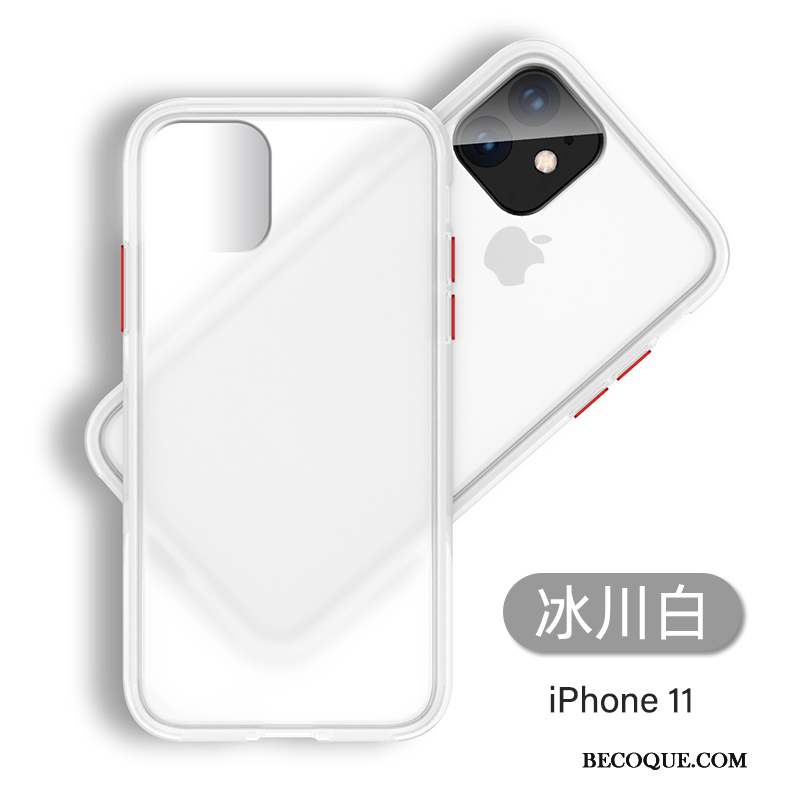 iPhone 11 Coque De Téléphone Incassable Marque De Tendance Jaune Transparent Délavé En Daim