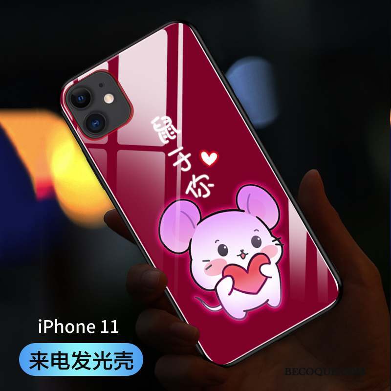 iPhone 11 Coque De Téléphone Marque De Tendance Nouveau Rat De Fête Amoureux