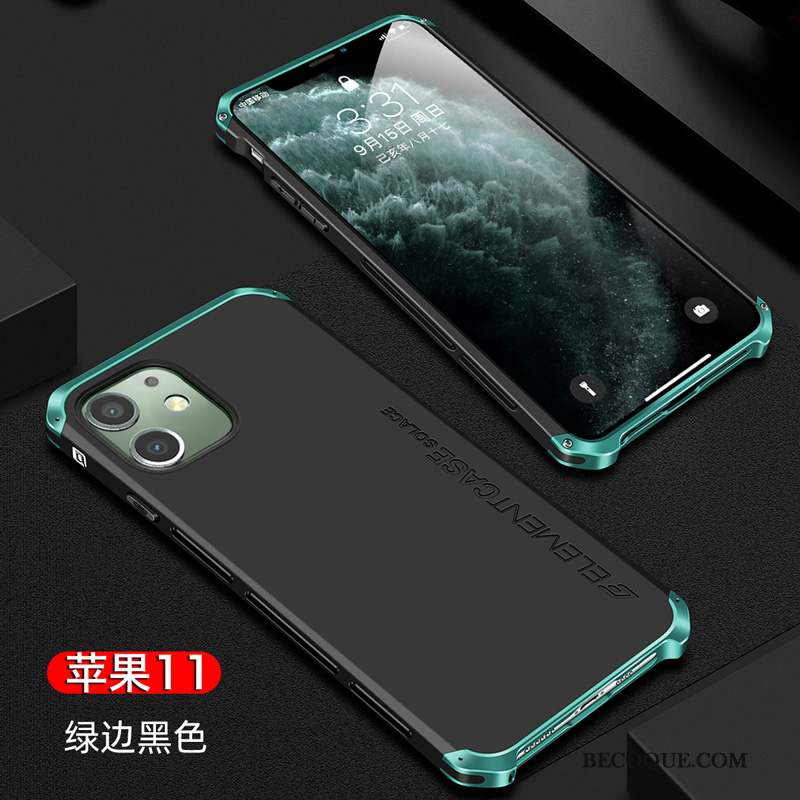 iPhone 11 Coque Luxe Incassable Tendance Bleu De Téléphone