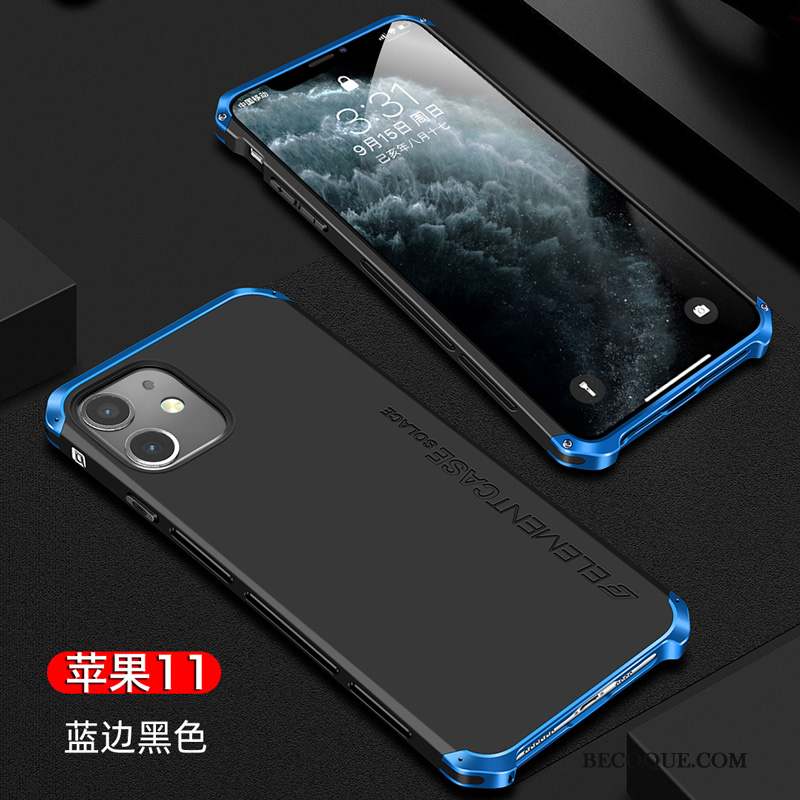 iPhone 11 Coque Luxe Incassable Tendance Bleu De Téléphone