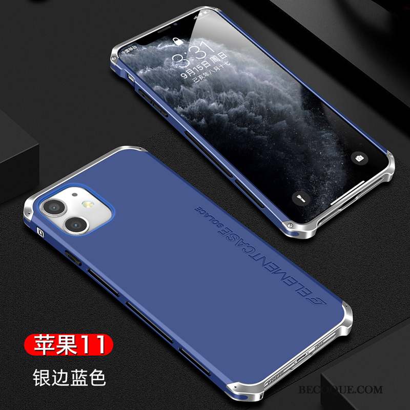 iPhone 11 Coque Luxe Incassable Tendance Bleu De Téléphone