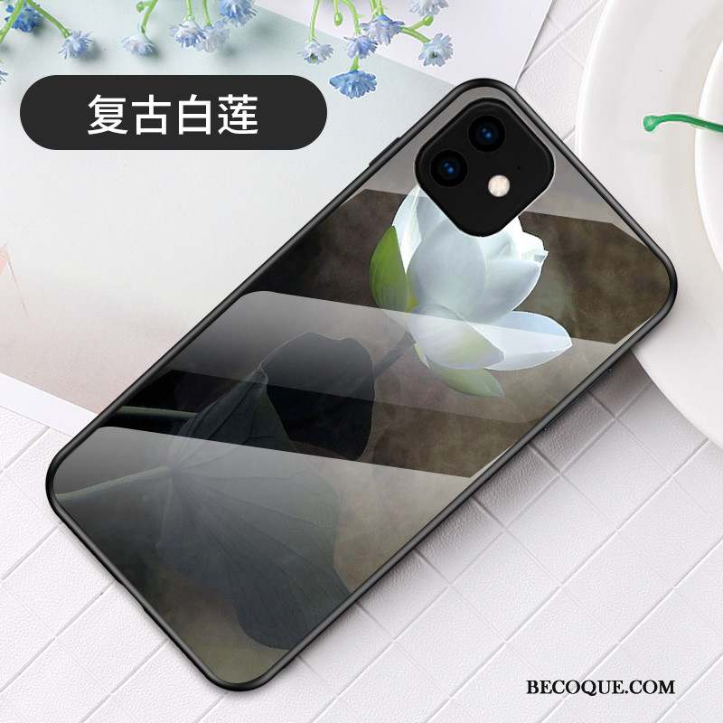 iPhone 11 Coque Nouveau Protection Blanc Verre Simple Étui