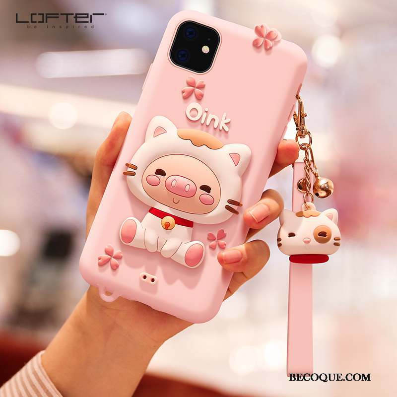 iPhone 11 Coque Protection Elk Dessin Animé Fluide Doux Nouveau Incassable